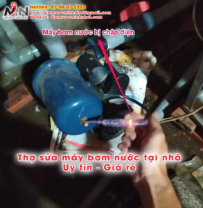 Sửa máy bơm bị rò điện