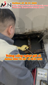 Thông tắc cống nghẹt giá rẻ tại TPHCM