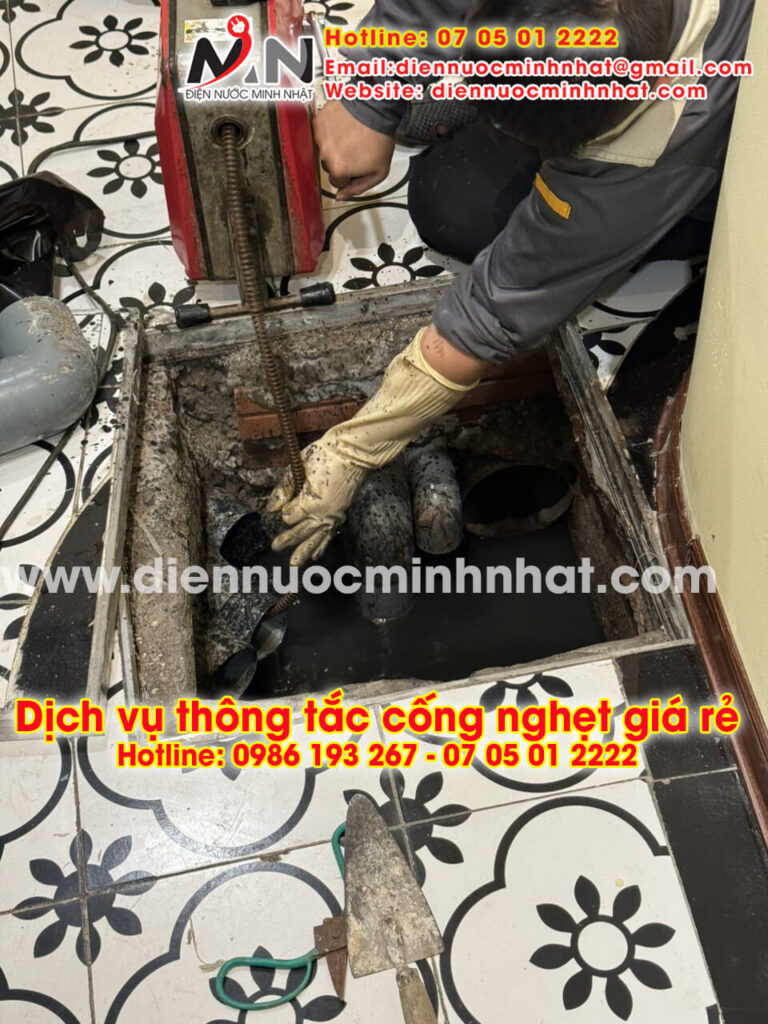 Thợ Thông tắc cống nghẹt Tại TPHCM Triệt Để, UY TÍN